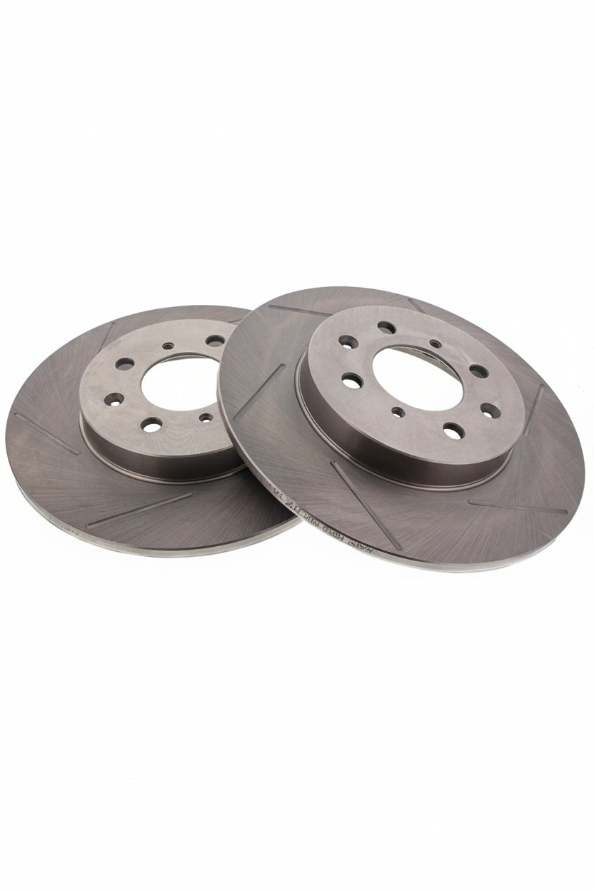 Discos Traseiros Ranhurados BrakeStop 239mm 4x100