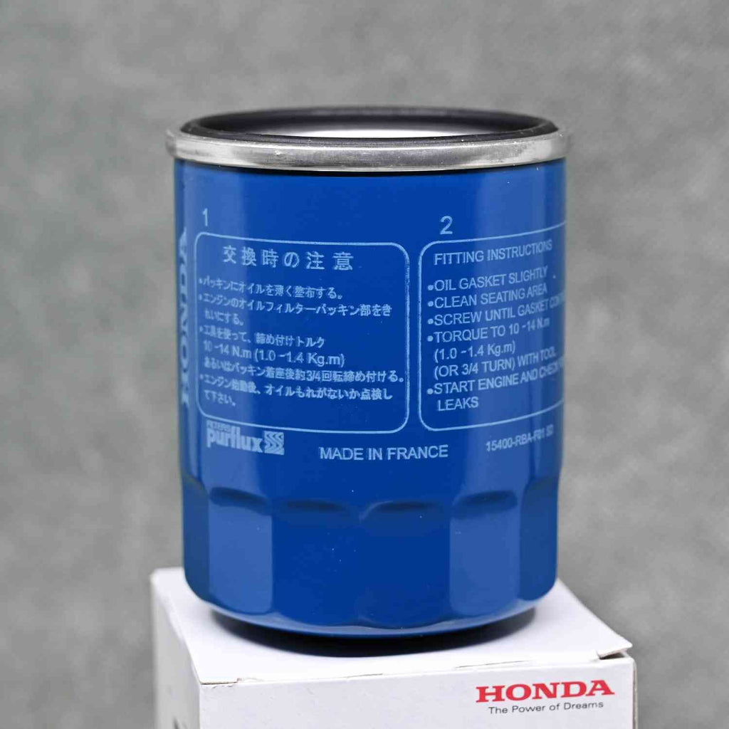 Filtro de aceite OEM Honda 15400-RBA-F01