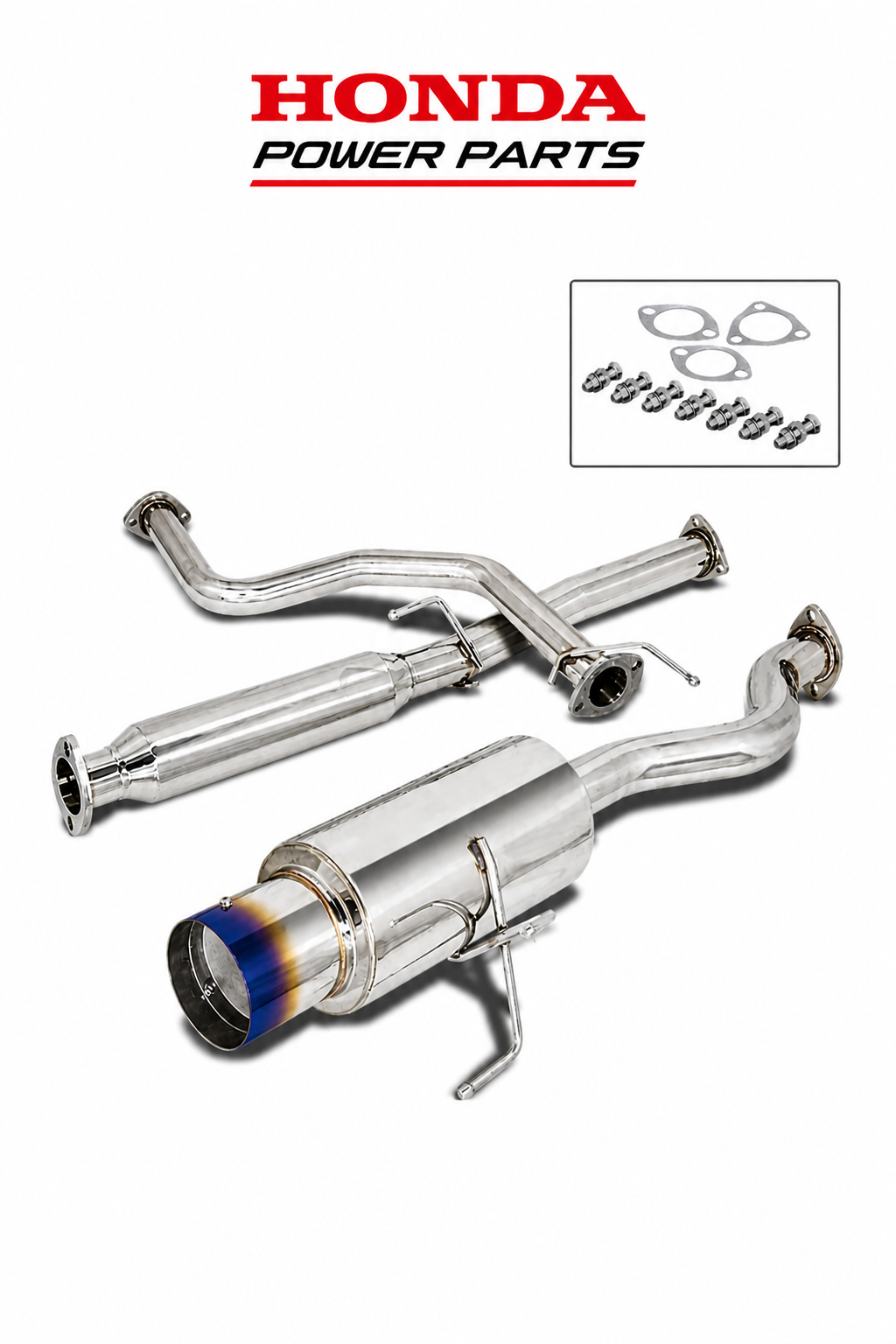 Linha Inox 61mm Honda Civic 92-00 EG/EK Hatch 3P