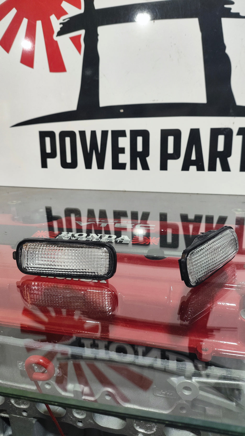 White Side Blinker Lights