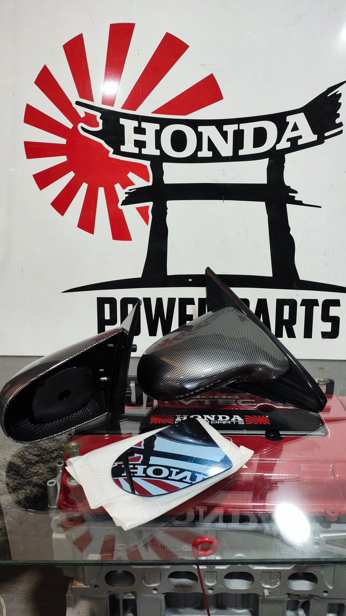 Espelhos Spoon Honda EG Coupé/ Hatch Style Carbon