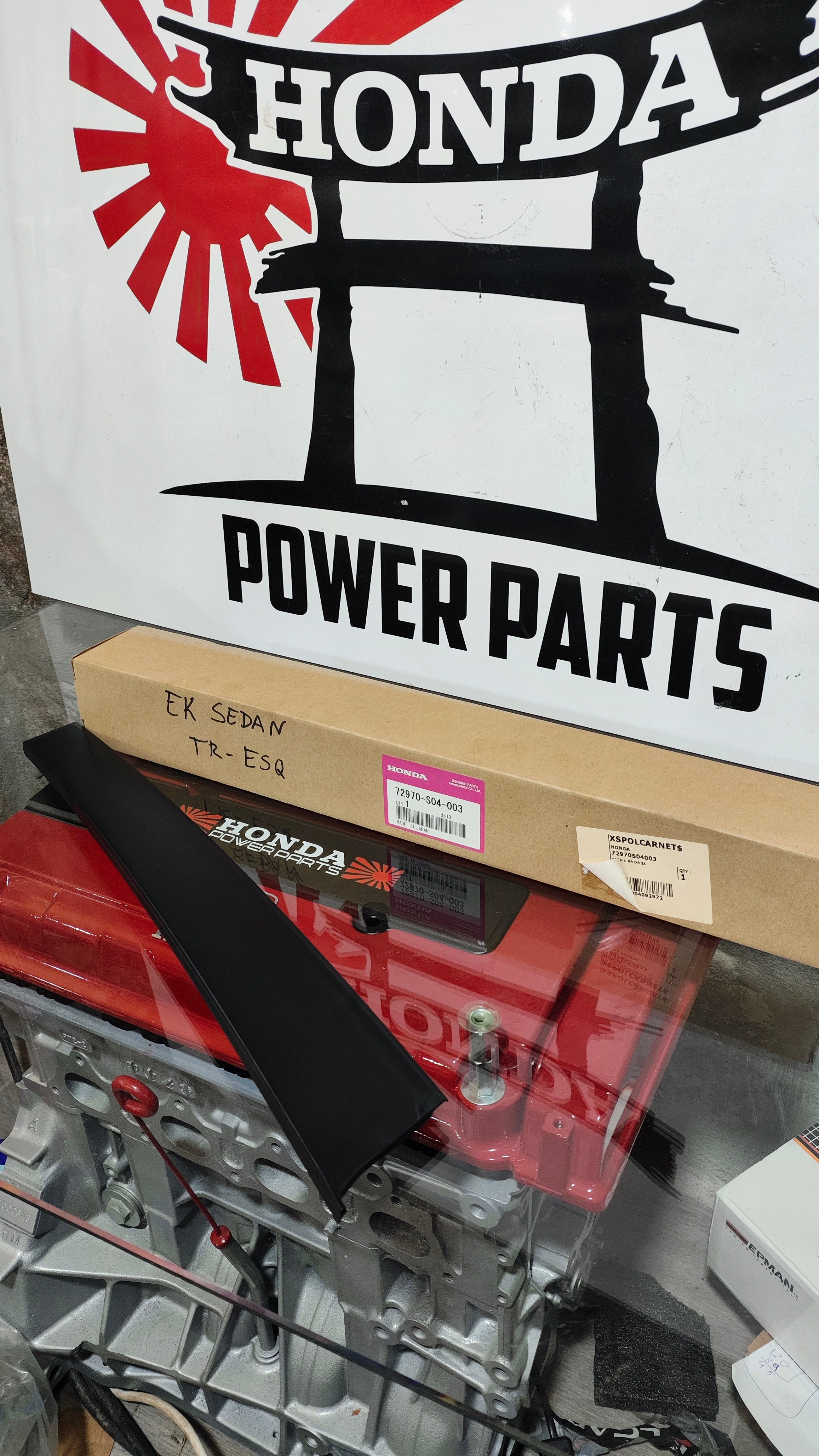 Moldura Pilar B Traseiro Esquerda para Honda Civic EK Sedan 96-00