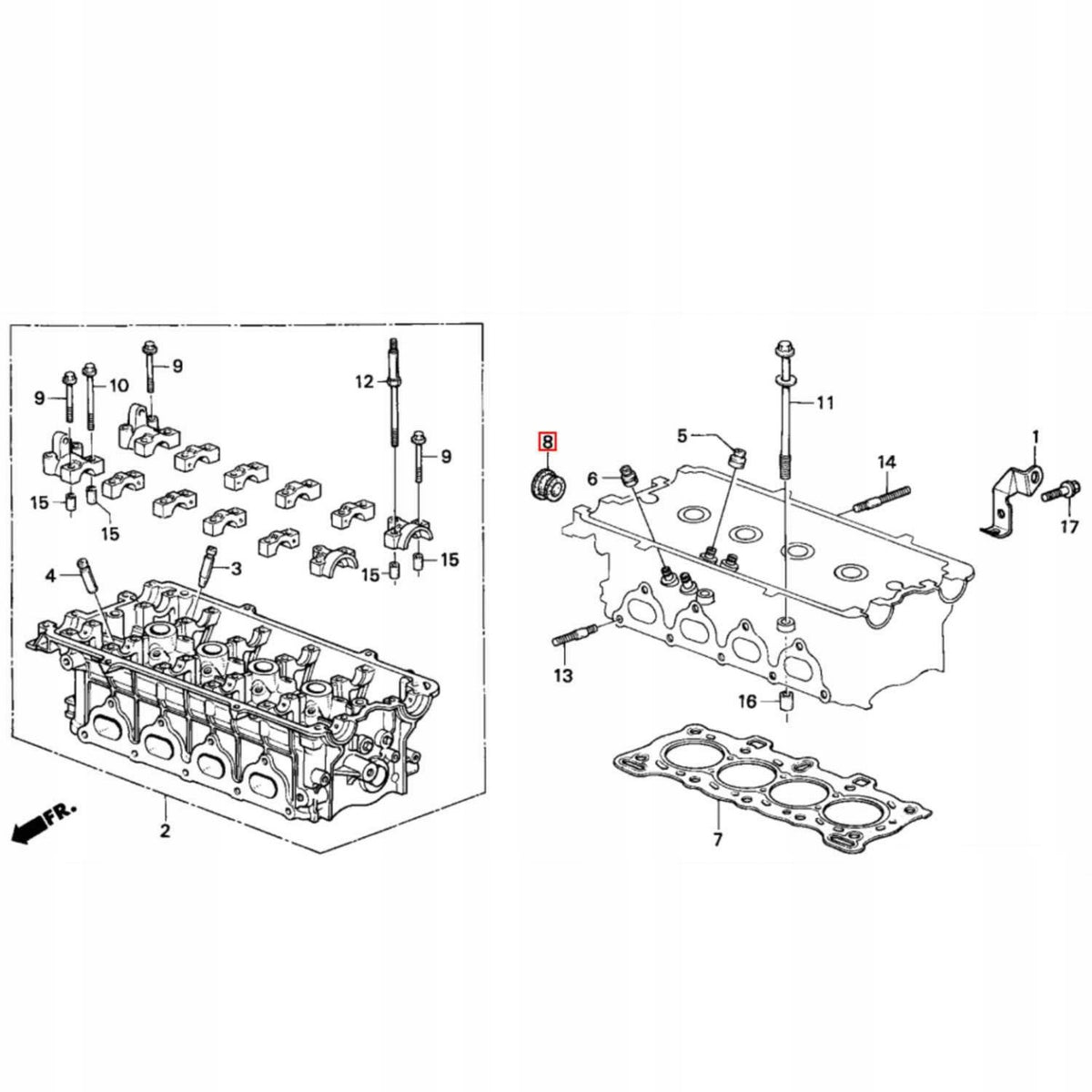 Retentor Cam Seal V1 B16/ B18, D14Z6, D16V1, R18