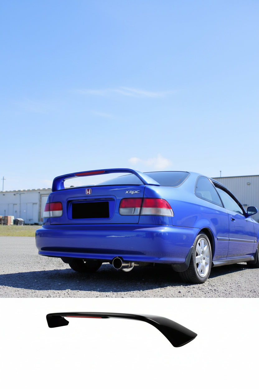 Spoiler EM1 Honda Civic Coupé 96-00 3 stop Sem Pintura