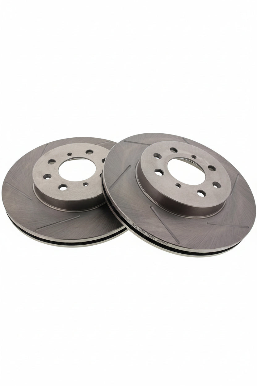 Discos Frontais Ranhurados BrakeStop 242mm 4x100