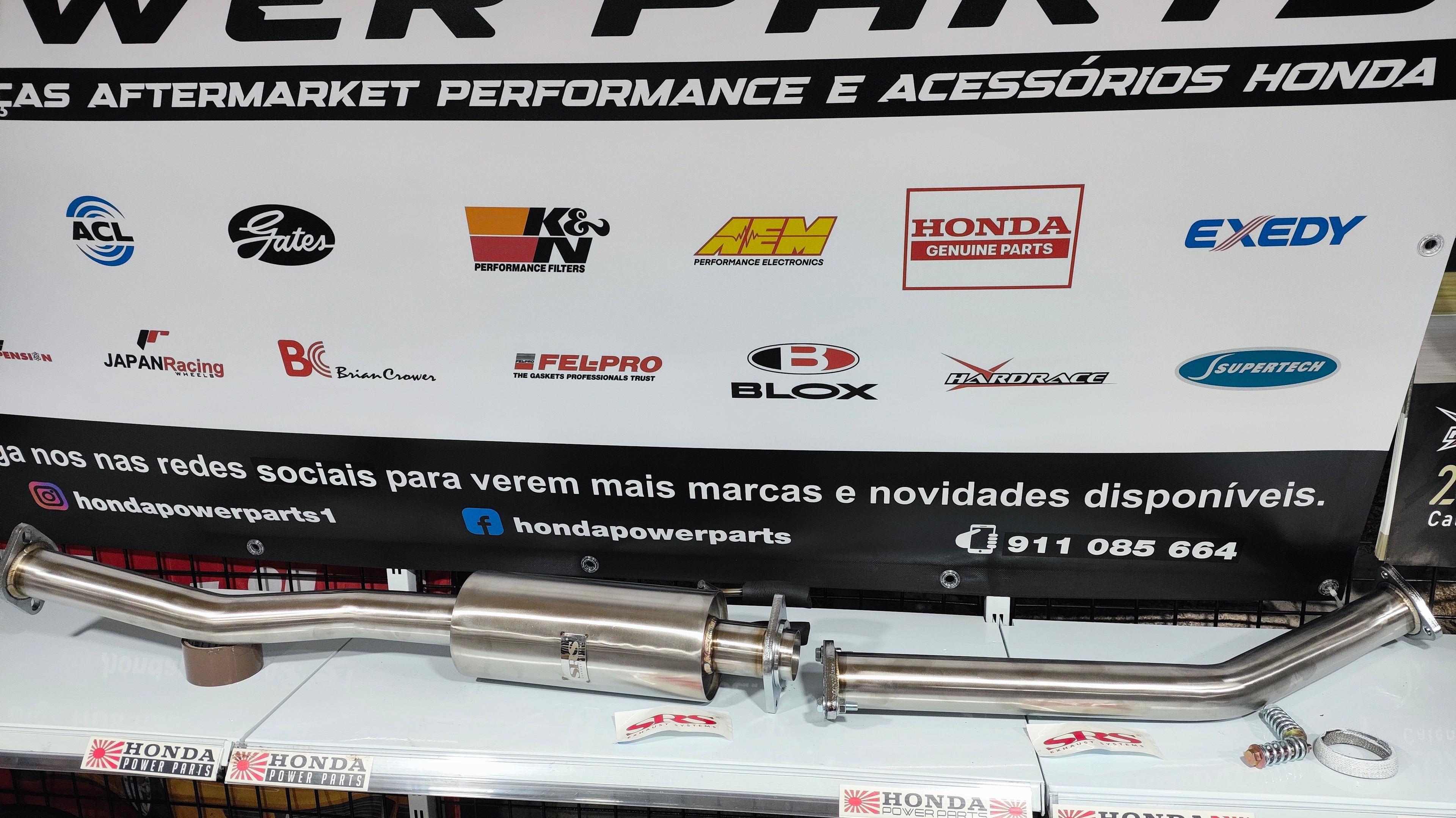 Linha Meio SRS em Aço Inoxidável (Honda Civic Type R 01-06)