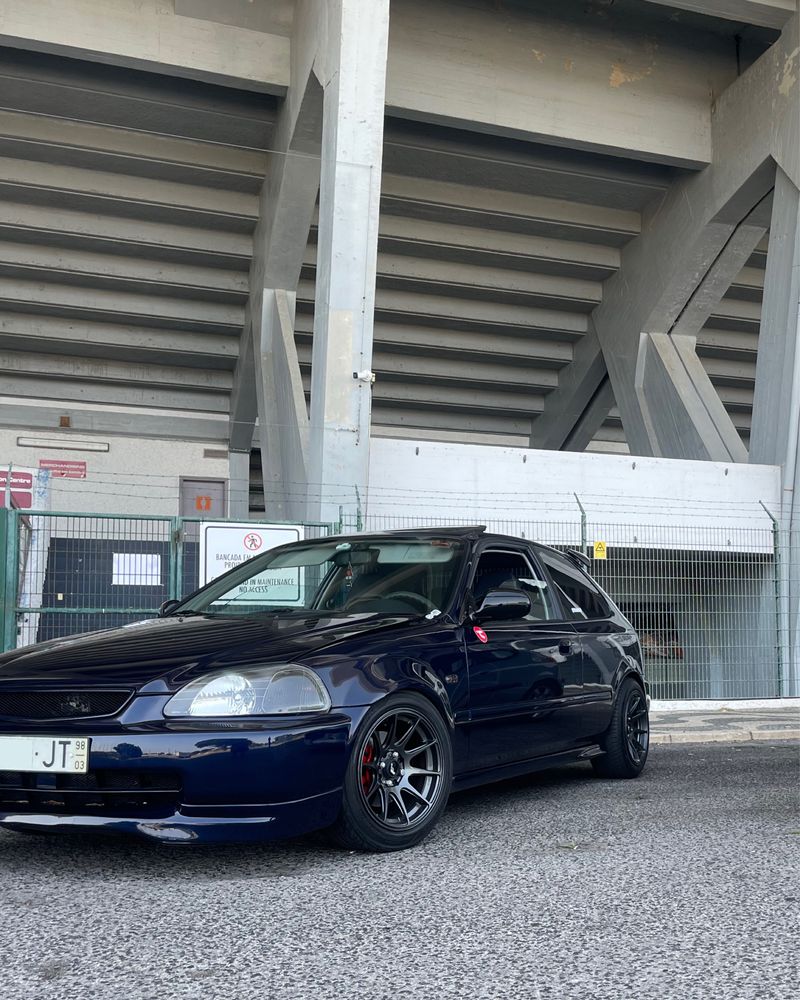Faróis Fundo Negro Honda Civic EK 96-98 Depo Homologados Manuais