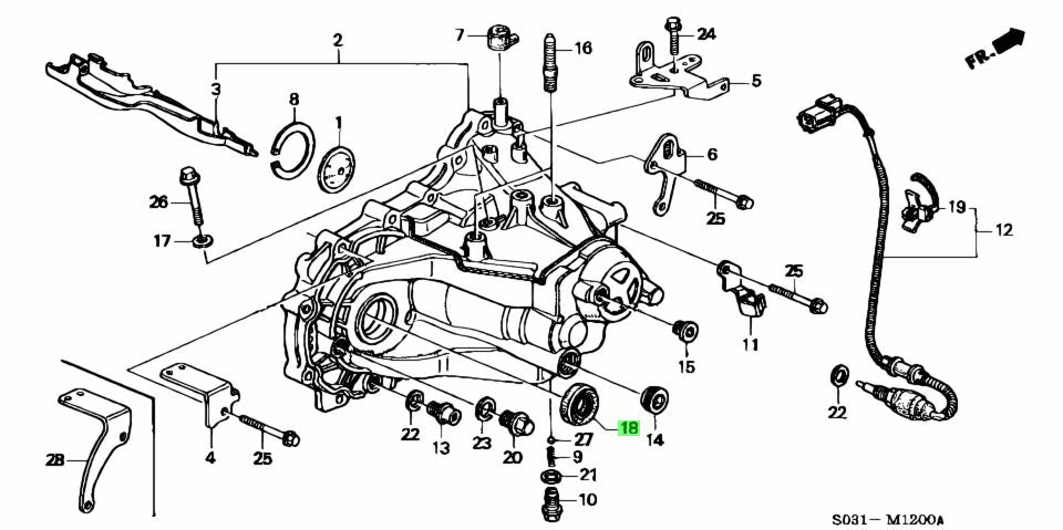 Retentor Caixa Original Honda Serie B Direito