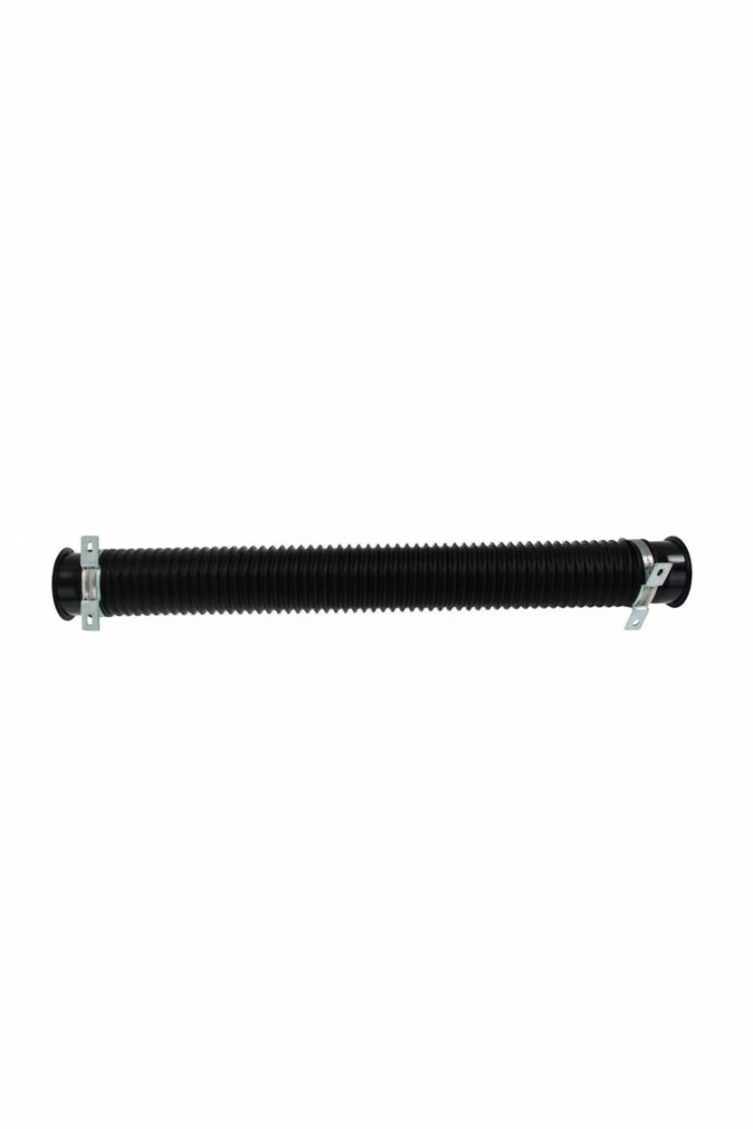 Tubo Puxada Ar 77mm Extensível 1M Preto