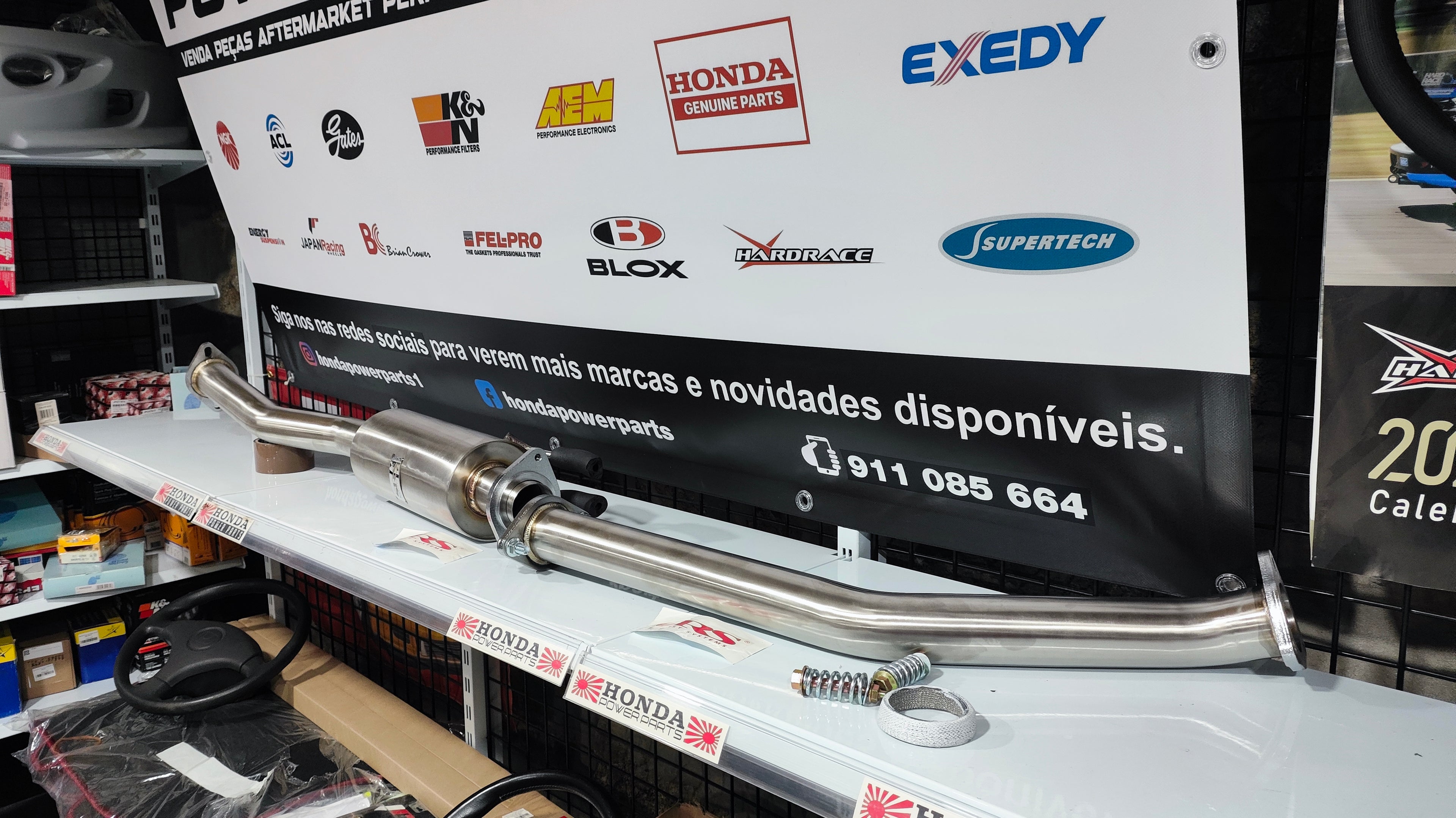 Linha Meio SRS em Aço Inoxidável (Honda Civic Type R 01-06)