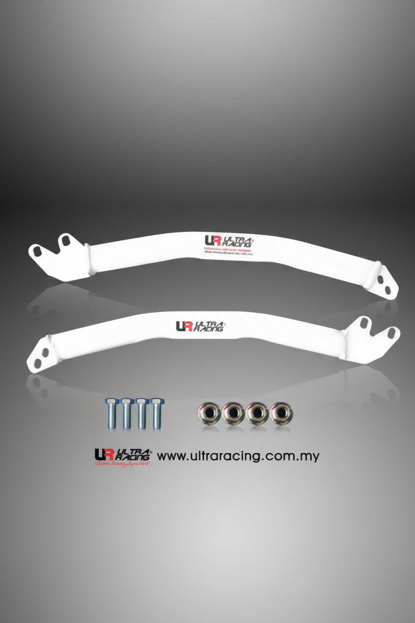 Reforço de Guarda-Lama Ultra Racing de 2 pontos em aço branco para Honda Civic, CRX e Del Sol
