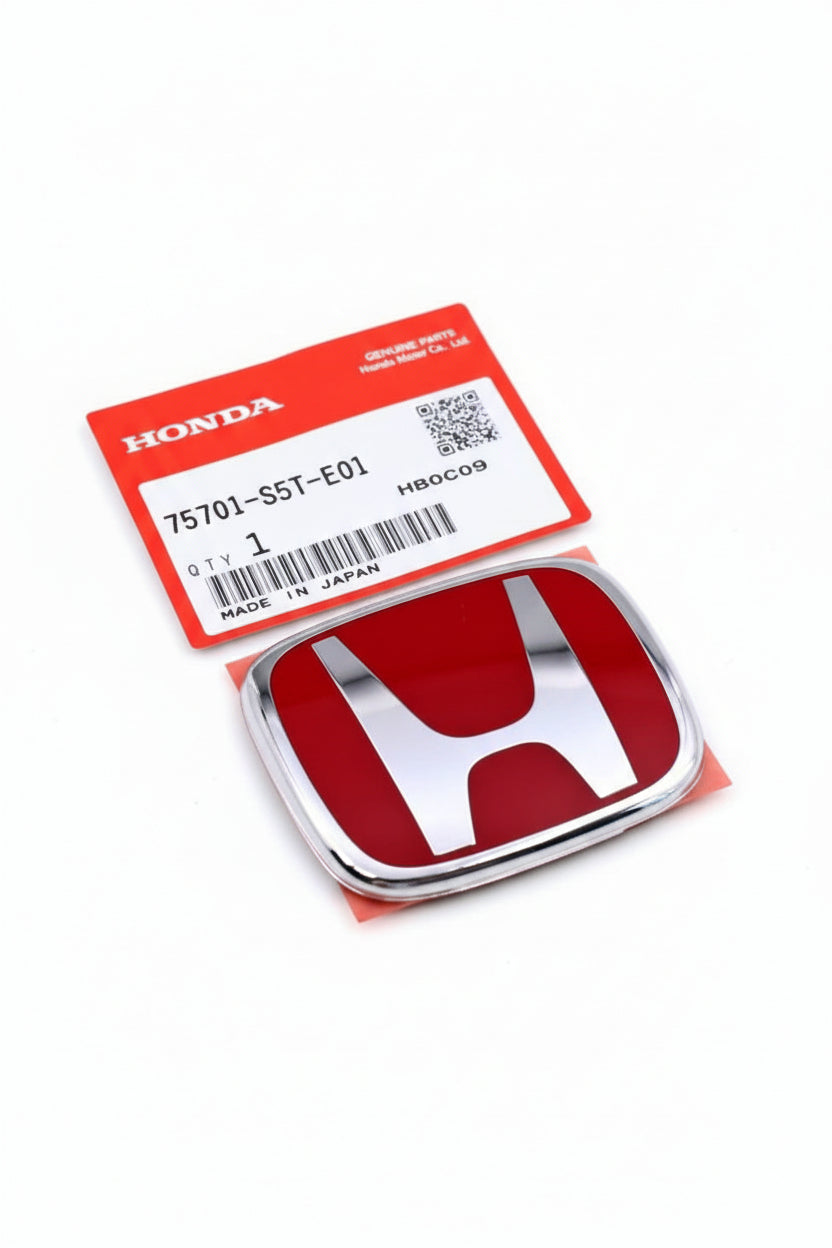 Símbolo OEM H Vermelho 65x52mm Civic 01-05 TypeR EP3 Traseiro