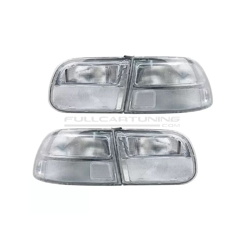 Farolins Traseiros Honda Civic Eg Hatch 3P Brancos
