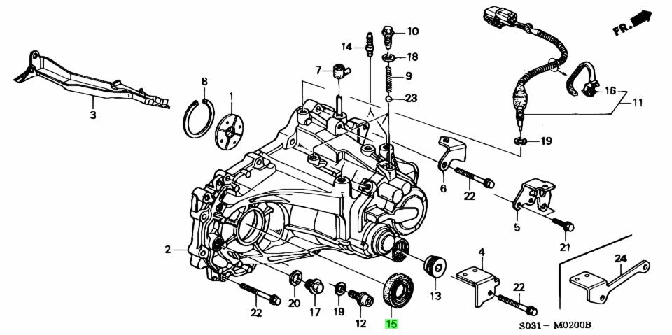 Retentor Caixa Direito Original Honda Serie D