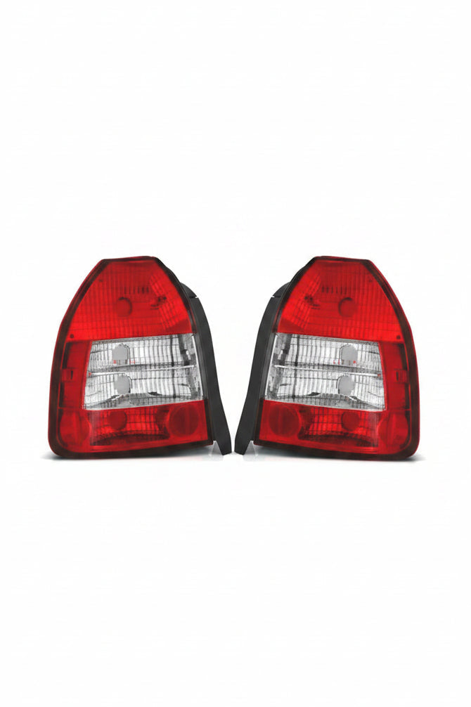 Farolins Red Cristal Honda Civic EK 96-00 Hatch 3P