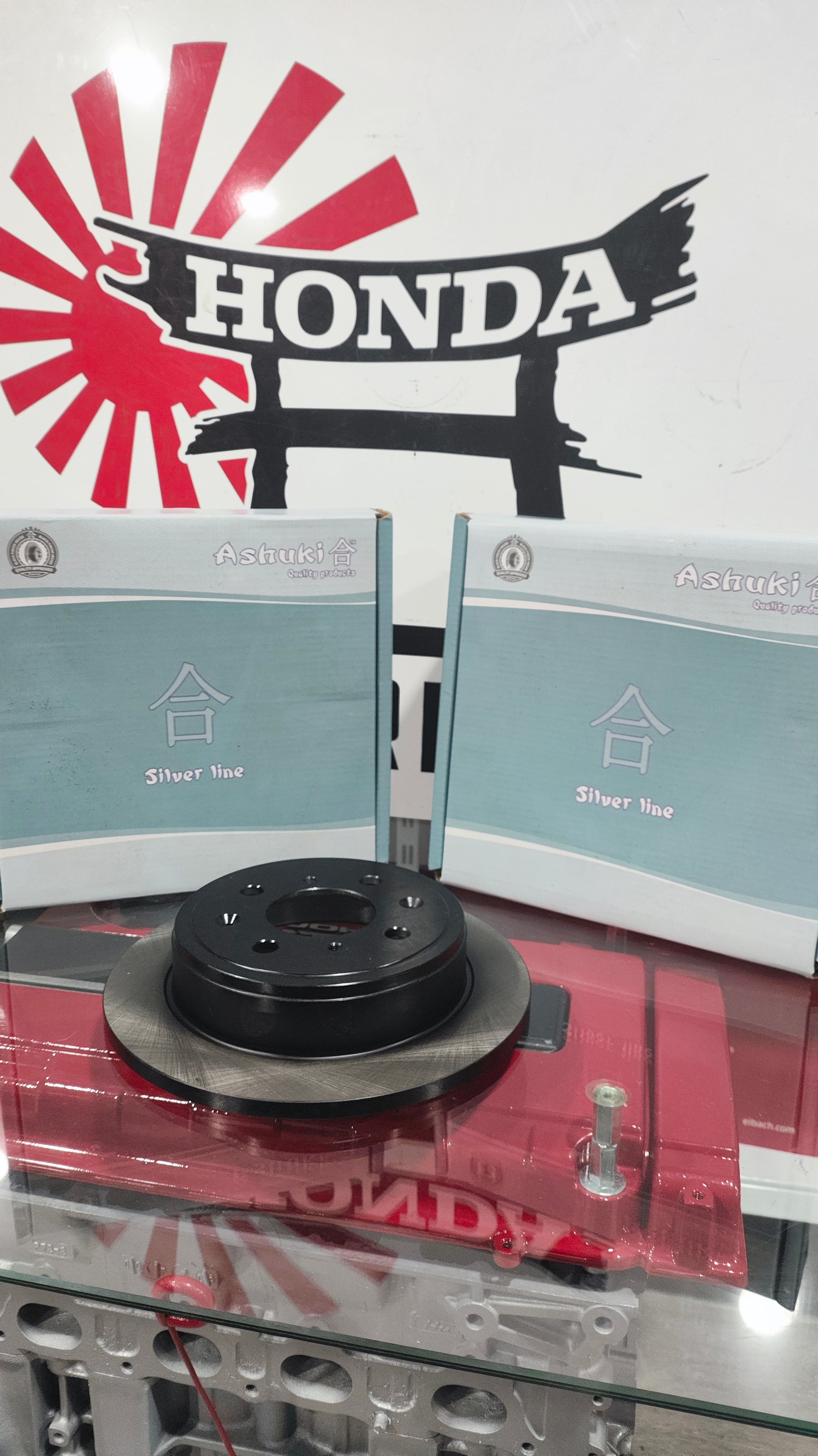 Discos Traseiro Ashuki 239mm 4x100 (Honda Civic/CRX/Del Sol)