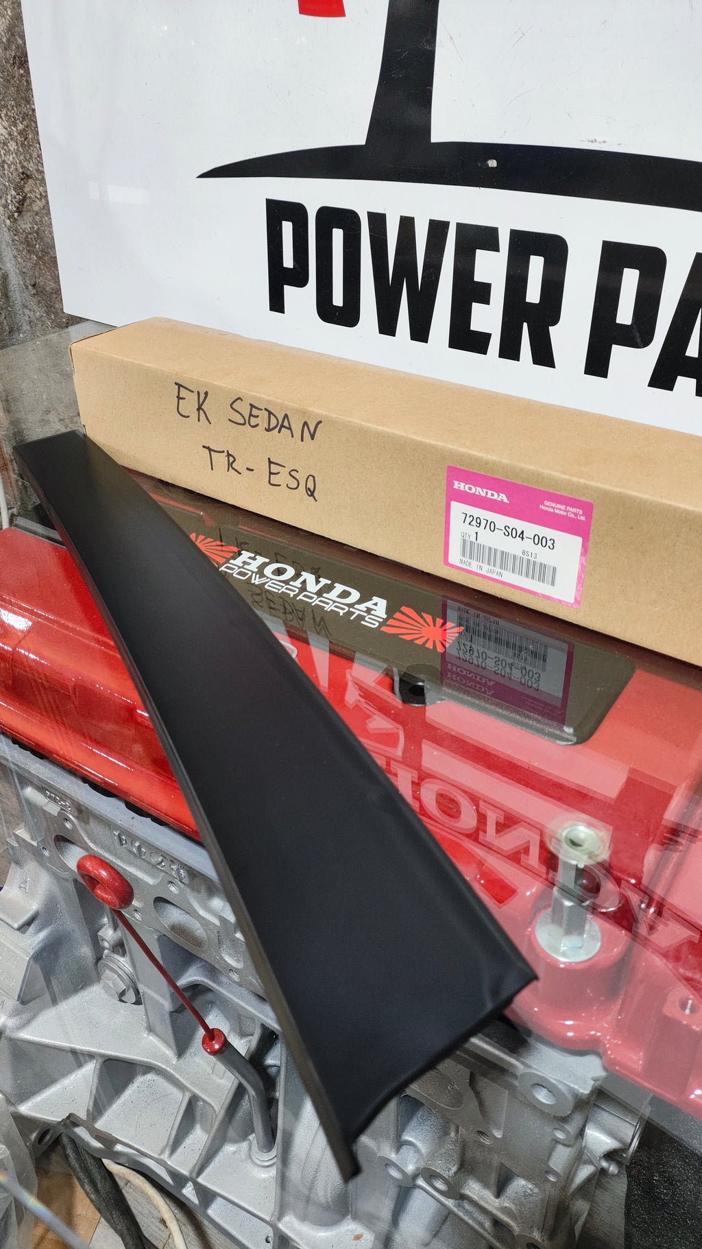 Moldura Pilar B Traseiro Esquerda para Honda Civic EK Sedan 96-00