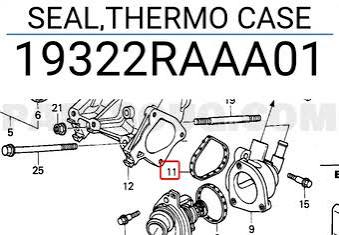 Vedante da Carcaça do Termostato HONDA SÉRIE K ORIGINAL K20 K24